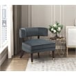 Lexicon Wilson Velvet Accent Chair in Dark Gray
