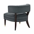 Lexicon Wilson Velvet Accent Chair in Dark Gray