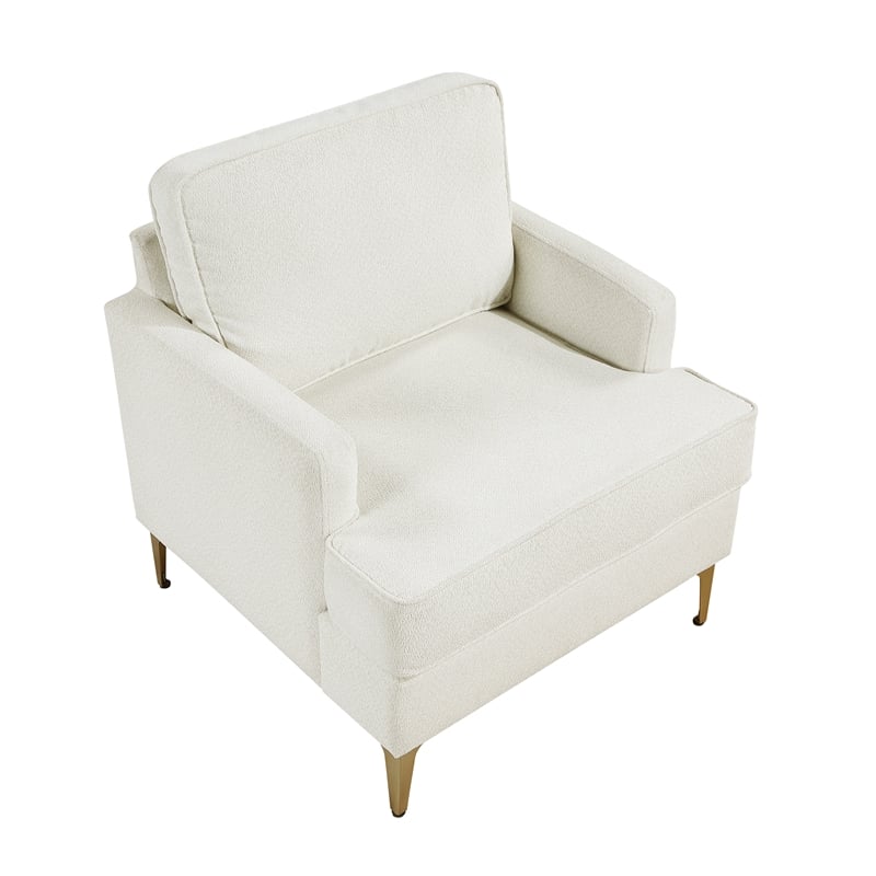 Lexicon Colette Chenille Accent Chair in Beige
