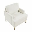 Lexicon Colette Chenille Accent Chair in Beige