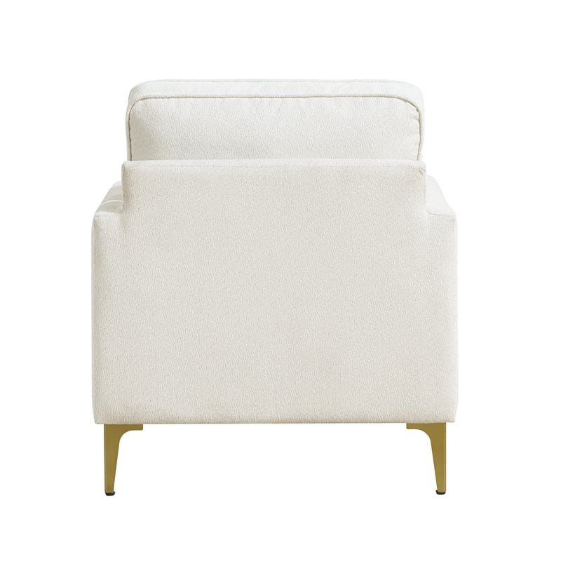 Lexicon Colette Chenille Accent Chair in Beige
