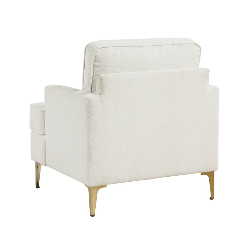 Lexicon Colette Chenille Accent Chair in Beige