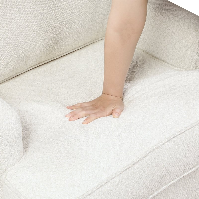 Lexicon Colette Chenille Accent Chair in Beige