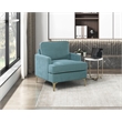 Lexicon Colette Chenille Accent Chair in Peacock