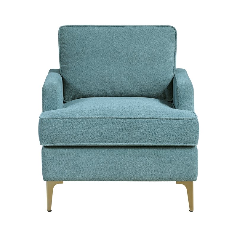 Lexicon Colette Chenille Accent Chair in Peacock