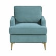 Lexicon Colette Chenille Accent Chair in Peacock