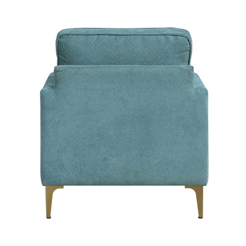 Lexicon Colette Chenille Accent Chair in Peacock