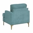 Lexicon Colette Chenille Accent Chair in Peacock