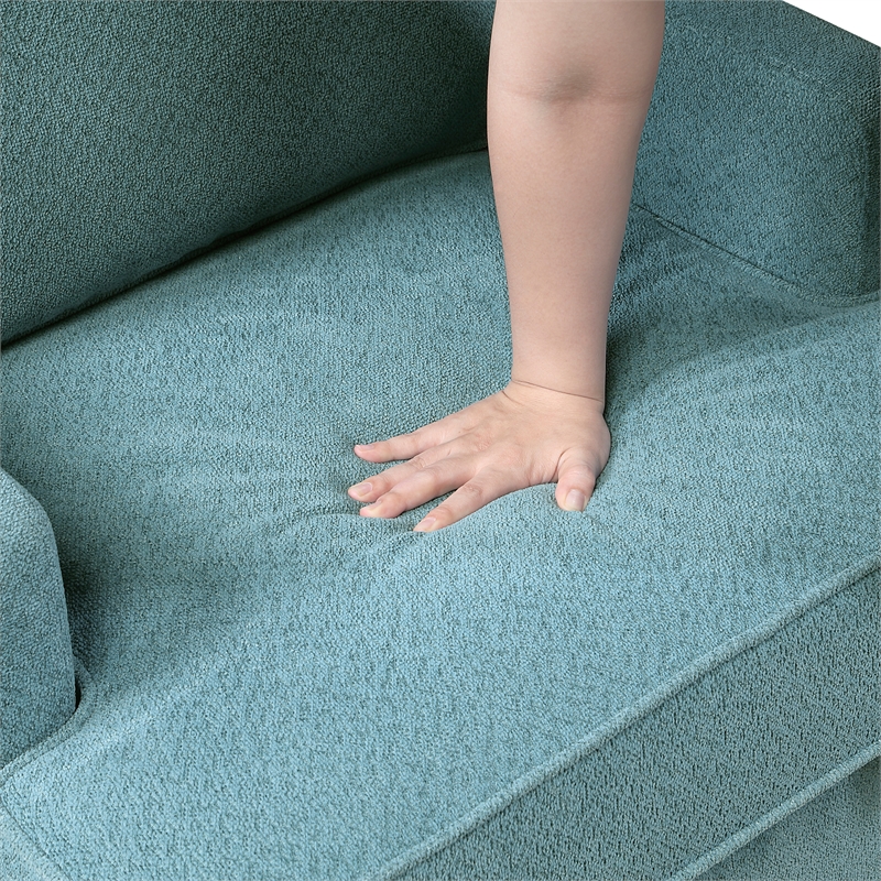 Lexicon Colette Chenille Accent Chair in Peacock