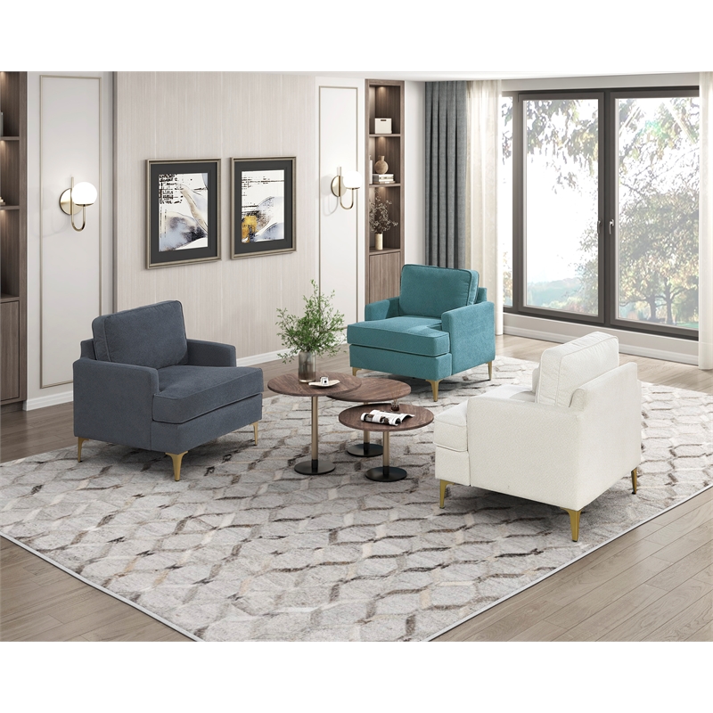 Lexicon Colette Chenille Accent Chair in Dark Gray