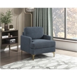 Lexicon Colette Chenille Accent Chair in Dark Gray