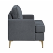 Lexicon Colette Chenille Accent Chair in Dark Gray