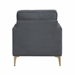 Lexicon Colette Chenille Accent Chair in Dark Gray