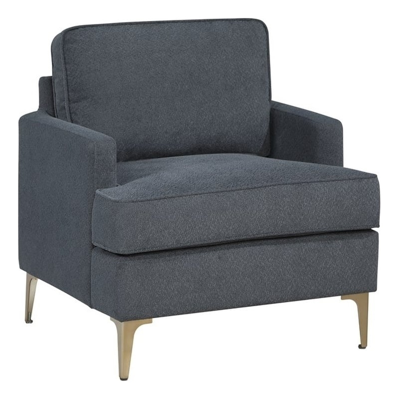 Lexicon Colette Chenille Accent Chair in Dark Gray