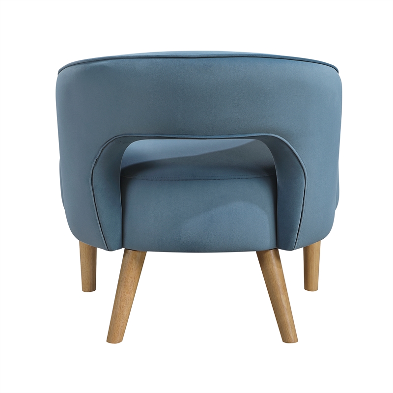 Lexicon Dorset Velvet Accent Chair in Blue
