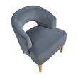 Lexicon Dorset Velvet Accent Chair in Dark Gray