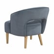 Lexicon Dorset Velvet Accent Chair in Dark Gray