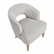 Lexicon Dorset Velvet Accent Chair in Gray