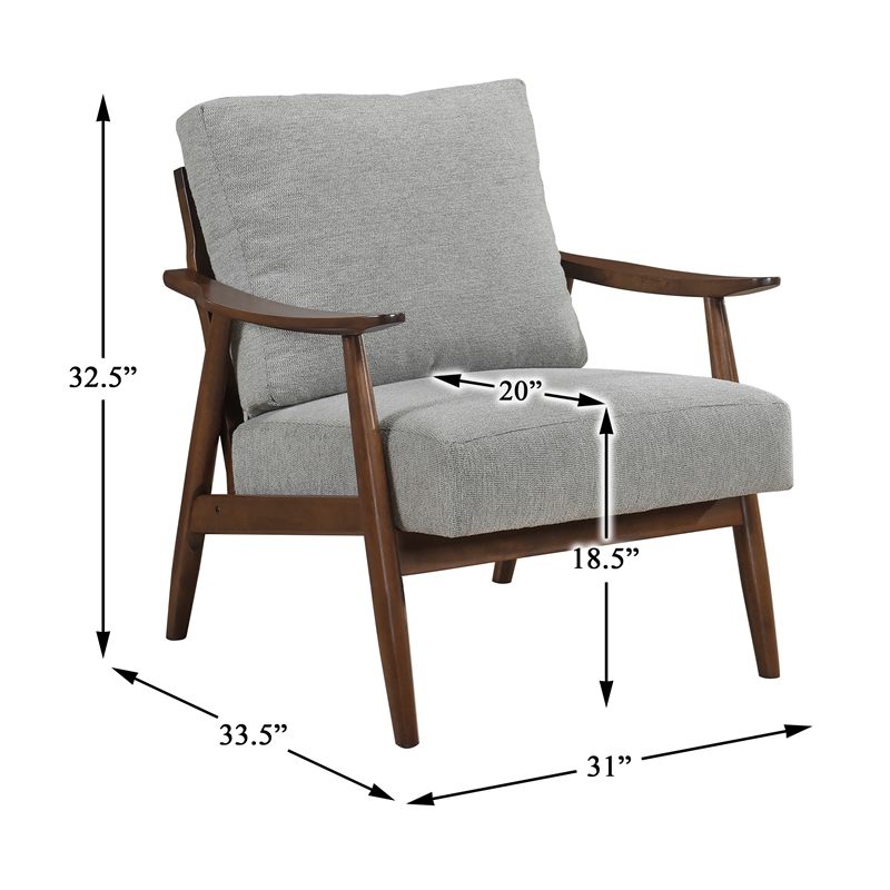Lexicon Barton Textured Accent Chair in Gray
