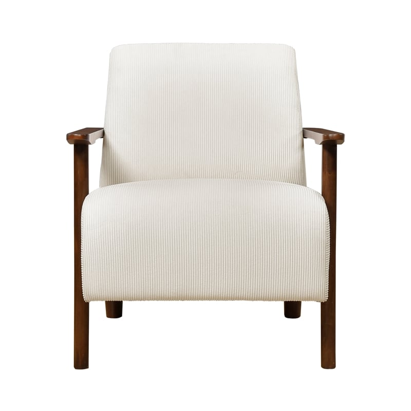 Lexicon Ezra Corduroy Accent Chair in Beige