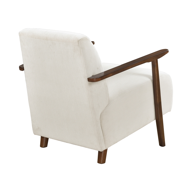 Lexicon Ezra Corduroy Accent Chair in Beige