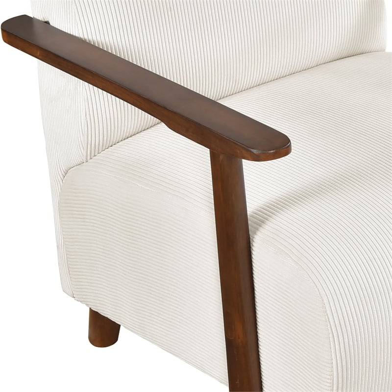Lexicon Ezra Corduroy Accent Chair in Beige