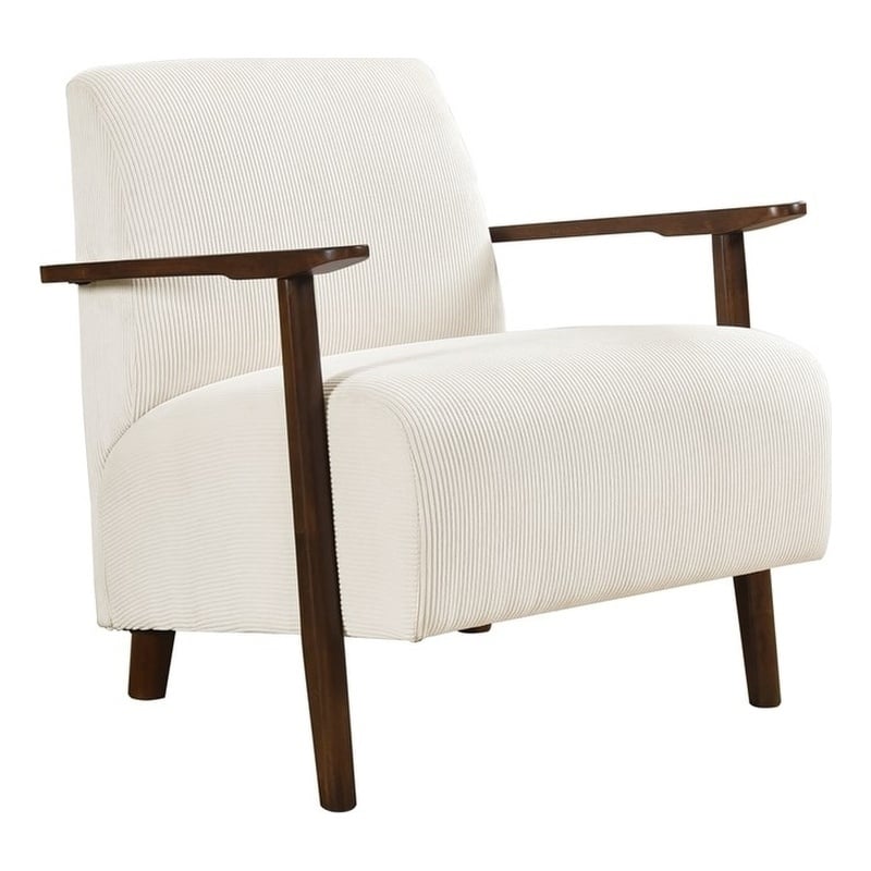 Lexicon Ezra Corduroy Accent Chair in Beige