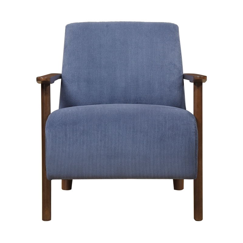 Lexicon Ezra Corduroy Accent Chair in Blue