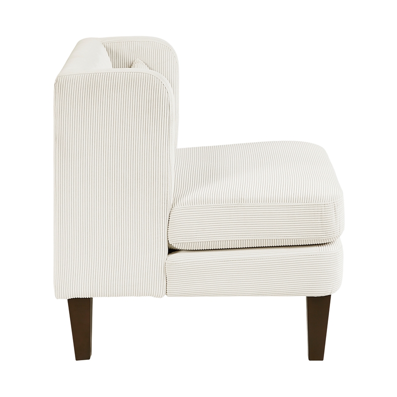 Lexicon Forrester Corduroy Accent Chair in Beige