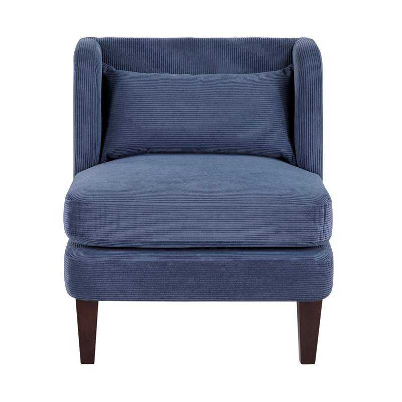 Lexicon Forrester Corduroy Accent Chair in Blue