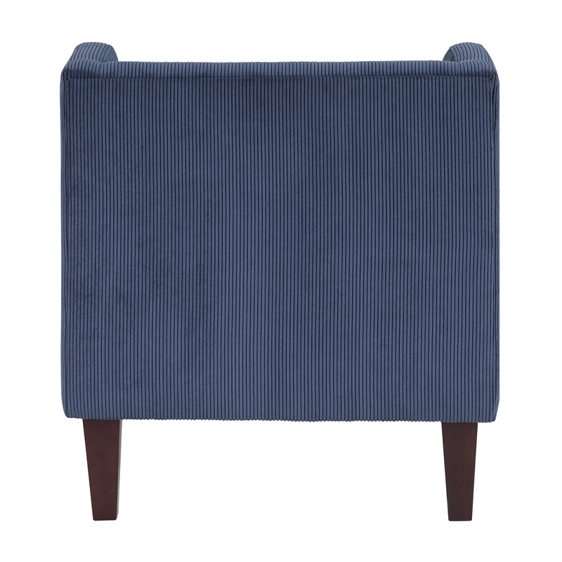 Lexicon Forrester Corduroy Accent Chair in Blue