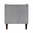 Lexicon Forrester Corduroy Accent Chair in Dark Gray
