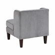 Lexicon Forrester Corduroy Accent Chair in Dark Gray