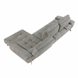 Lexicon Dominic Chenille 2-Piece Sectional with Right Chaise in Dove Gray