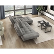 Lexicon Dominic Chenille 2-Piece Sectional with Right Chaise in Dove Gray