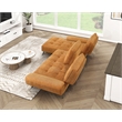 Lexicon Dominic Chenille 2-Piece Sectional with Left Chaise in Orange