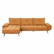 Lexicon Dominic Chenille 2-Piece Sectional with Left Chaise in Orange