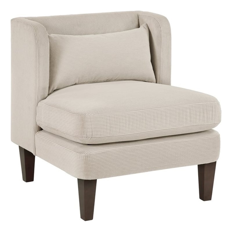 Lexicon Forrester Corduroy Accent Chair in Taupe