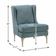 Lexicon Savoy Chenille Accent Chair in Blue