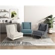 Lexicon Savoy Chenille Accent Chair in Blue