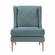 Lexicon Savoy Chenille Accent Chair in Blue