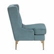 Lexicon Savoy Chenille Accent Chair in Blue