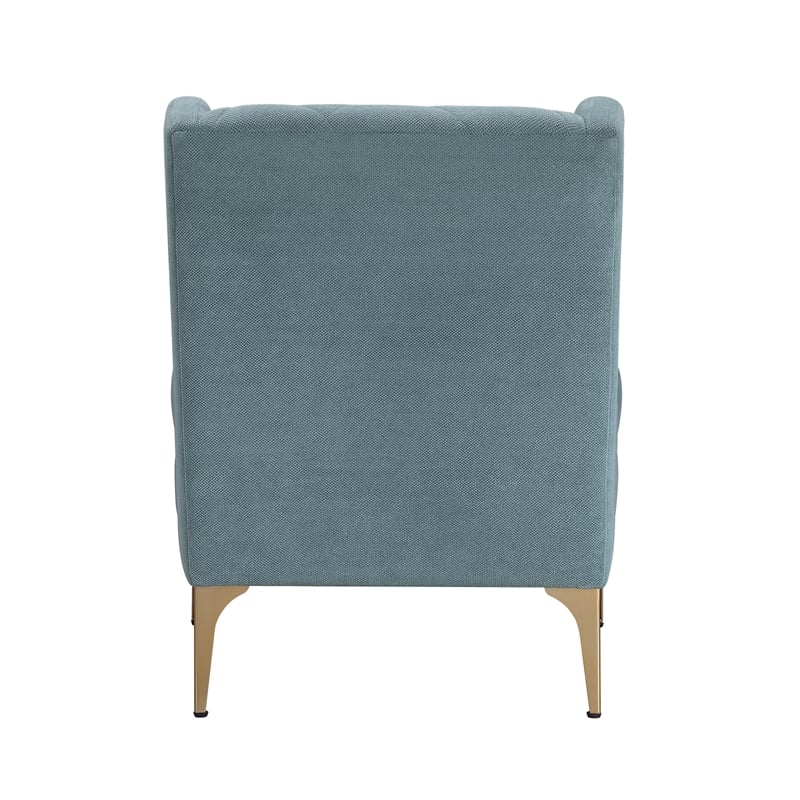 Lexicon Savoy Chenille Accent Chair in Blue