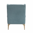 Lexicon Savoy Chenille Accent Chair in Blue