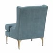 Lexicon Savoy Chenille Accent Chair in Blue