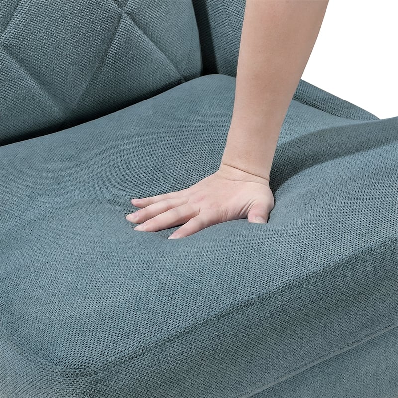 Lexicon Savoy Chenille Accent Chair in Blue
