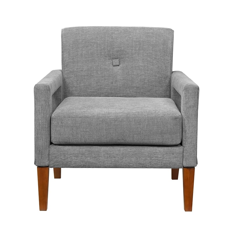 Lexicon Belfort Chenille Fabric Chair in Gray