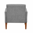Lexicon Belfort Chenille Fabric Chair in Gray