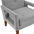 Lexicon Belfort Chenille Fabric Chair in Gray