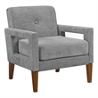 Lexicon Belfort Chenille Fabric Chair in Gray